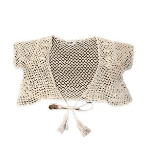 Seek The Label Boutique Crochet Coverup Top Small